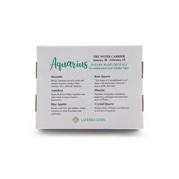 Laterra Gems Zodiac Crystal Set-Aquarius | Shop Laterra Gems